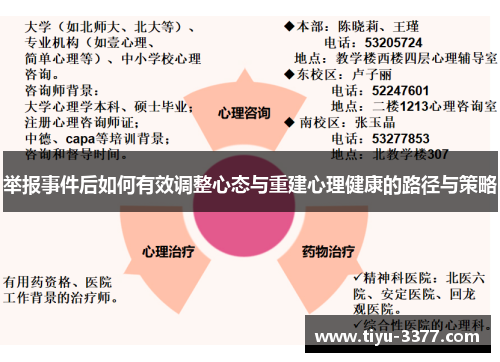 举报事件后如何有效调整心态与重建心理健康的路径与策略 举报事件后如何有效调整心态与重建心理健康的路径与策略