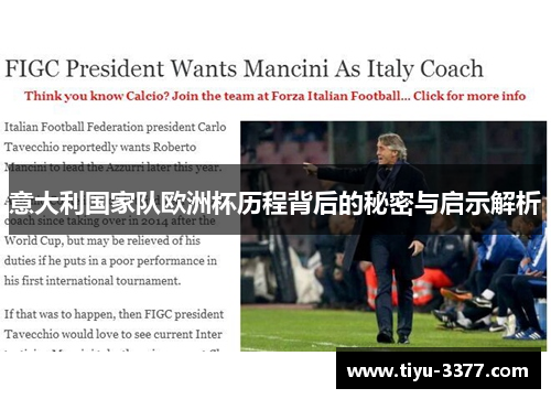 意大利国家队欧洲杯历程背后的秘密与启示解析