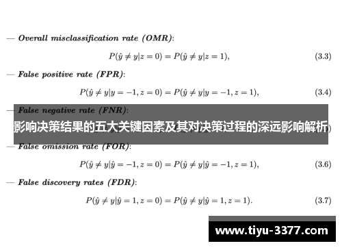 影响决策结果的五大关键因素及其对决策过程的深远影响解析